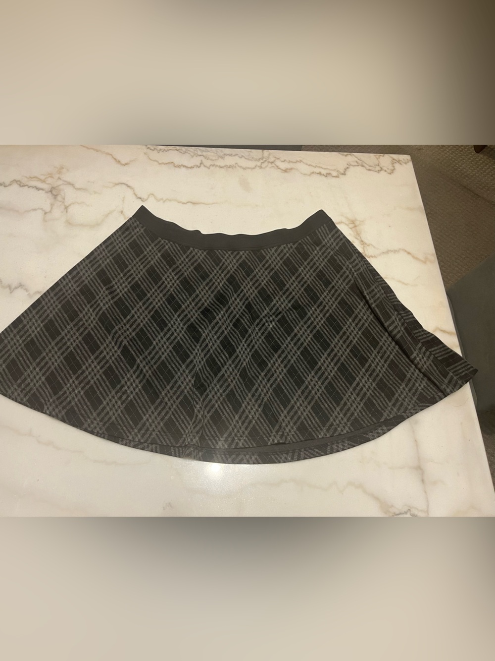 Women’s Black Plaid skater Skirt